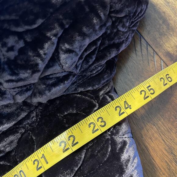 Gerard Darel Jacket Womens 46 Brown Quilted Velvet Floral Button Up Blazer Coat - Picture 10 of 10